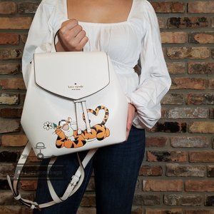 AUTHENTIC DISNEY KATE SPADE NEW YORK TIGGER MEDIUM FLAP BACKPACK K6880 NWT $379
